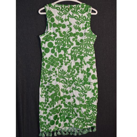 Trina Turk Women's 8 Encantader Shift Dress Green Plant Pattern Floral - Picture 4 of 12